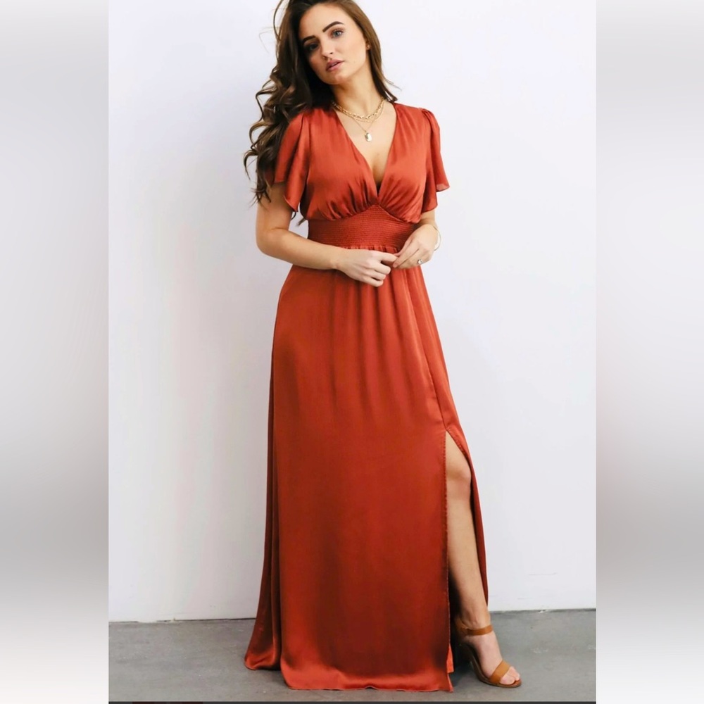 Baltic Born Prague Satin Maxi Dress